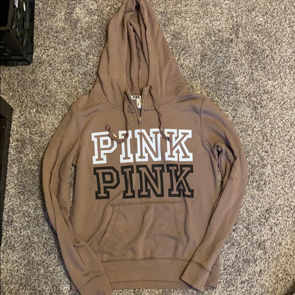 Victoria secret brown 3/4 hoodie
